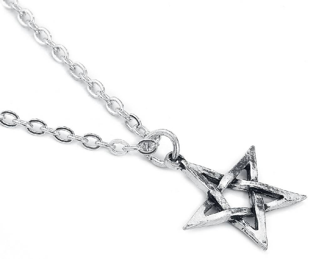 EMP "Pentagram" Halskette Silberfarben Von Alchemy Gothic