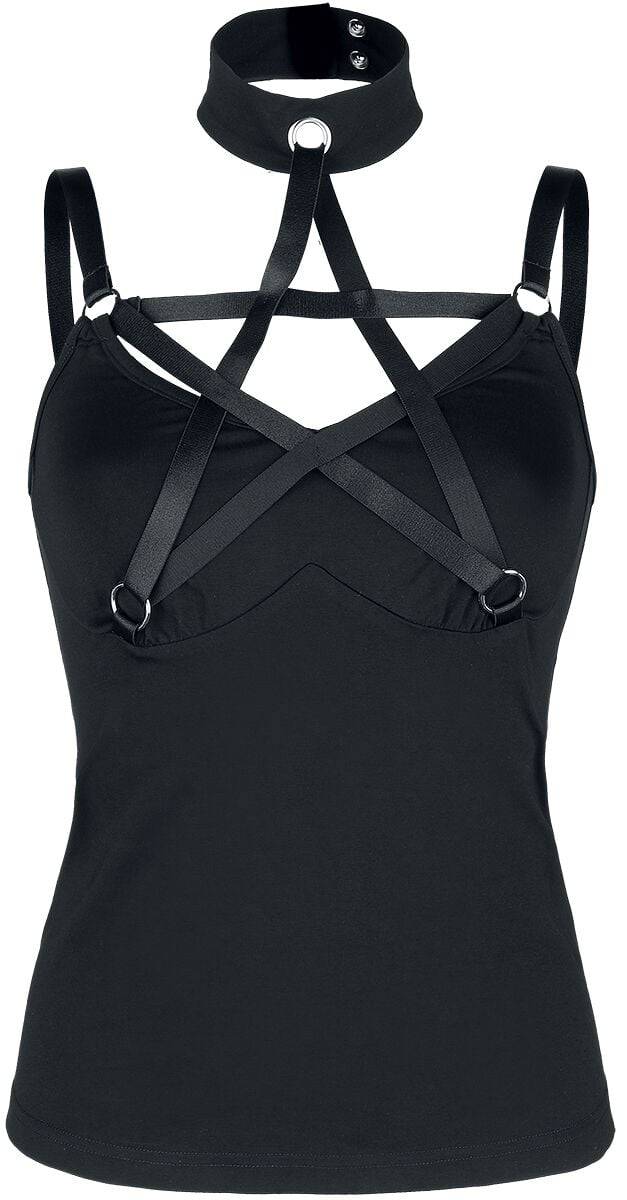 EMP "Pentagram Straps Top" Neckholder schwarz von Jawbreaker
