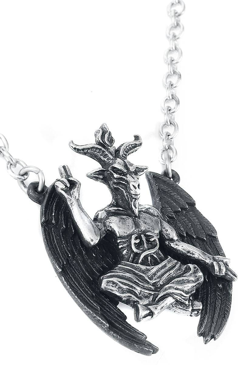EMP "Personal Baphomet" Halskette Schwarz/silberfarben Von Alchemy Gothic