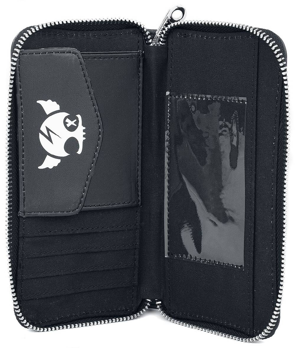 EMP "Phat Kandi X Black Blood By Gothicana" Geldbörse Schwarz/weiß Von Black Blood By Gothicana