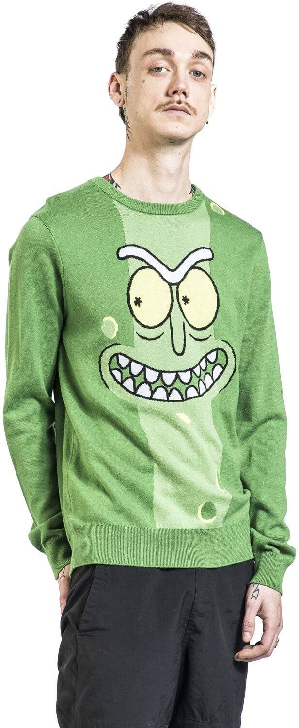 EMP "Pickle Rick" Strickpullover Multicolor Von Rick And Morty