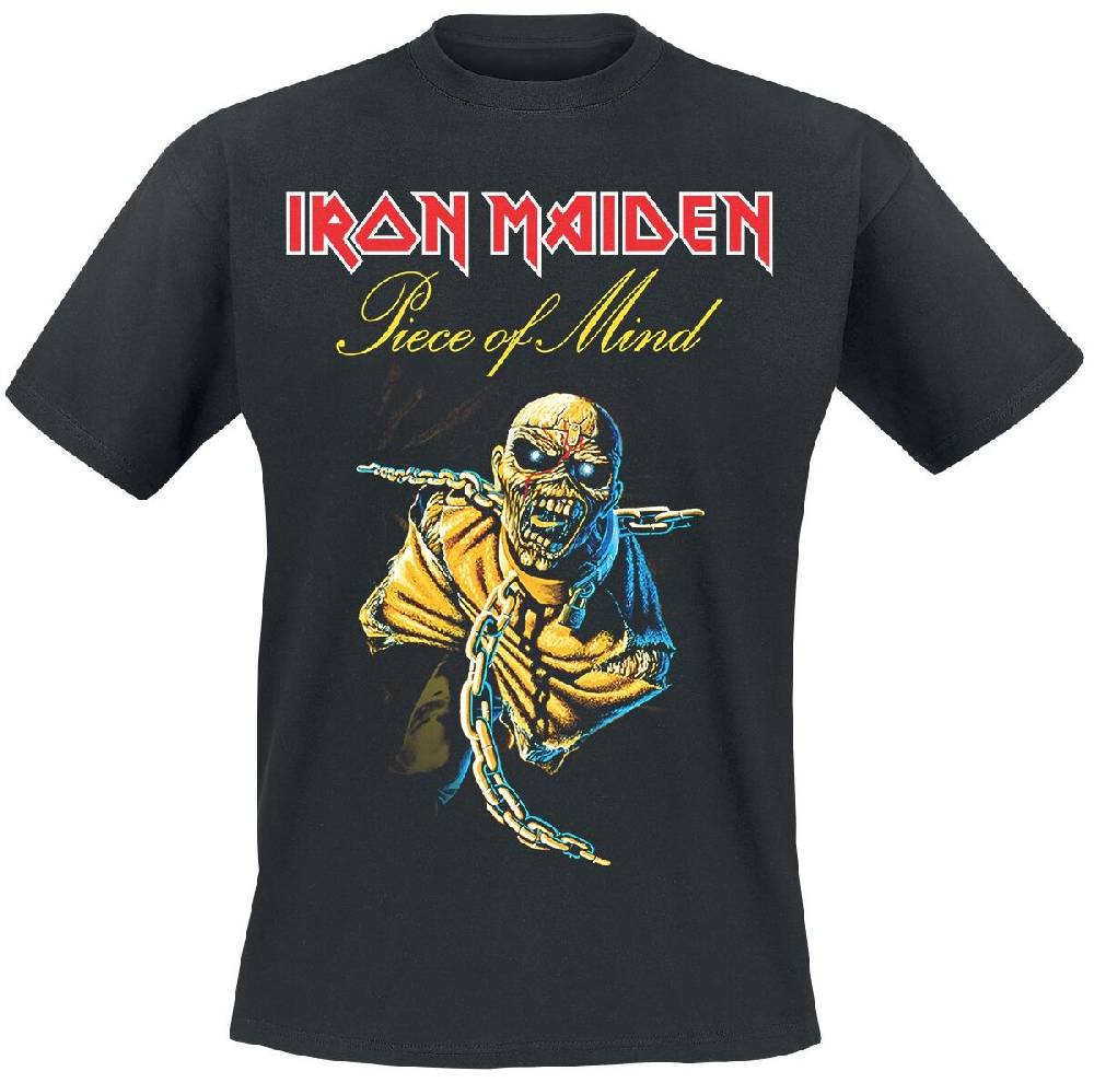 EMP "Piece Of Mind Tracklist" T-Shirt schwarz von Iron Maiden
