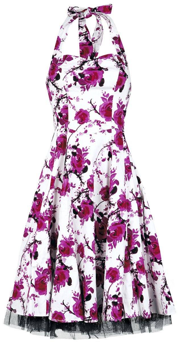 EMP "Pink Floral Dress" Mittellanges Kleid weiß/pink von H&R London