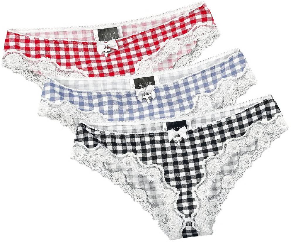 EMP "Plaid 3er Set Panties" Panty-Set multicolor von Pussy Deluxe