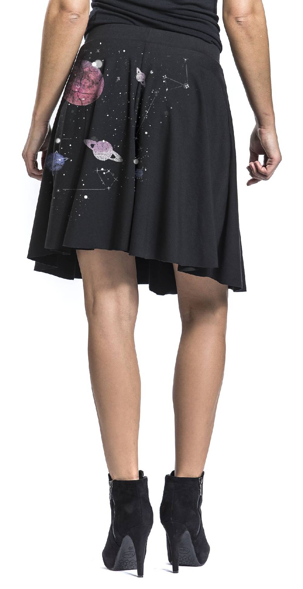 EMP "Planetarium" Kurzer Rock Schwarz Von Outer Vision