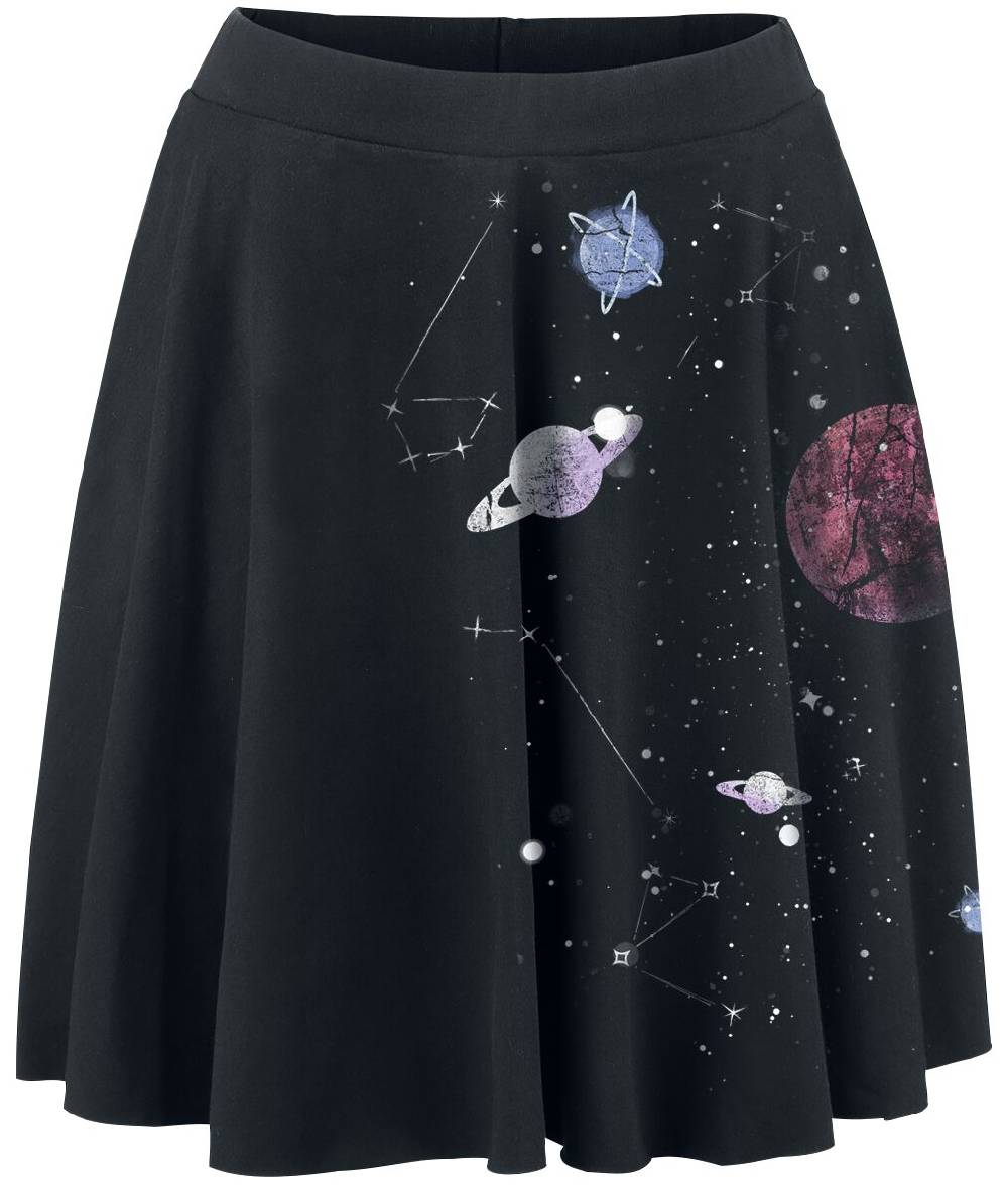 EMP "Planetarium" Kurzer Rock schwarz von Outer Vision