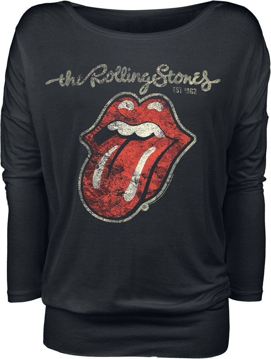 EMP "Plastered Tongue" Langarmshirt schwarz von The Rolling Stones