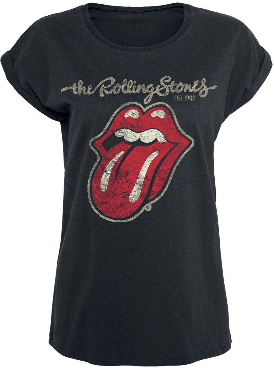 EMP "Plastered Tongue" T-Shirt schwarz von The Rolling Stones