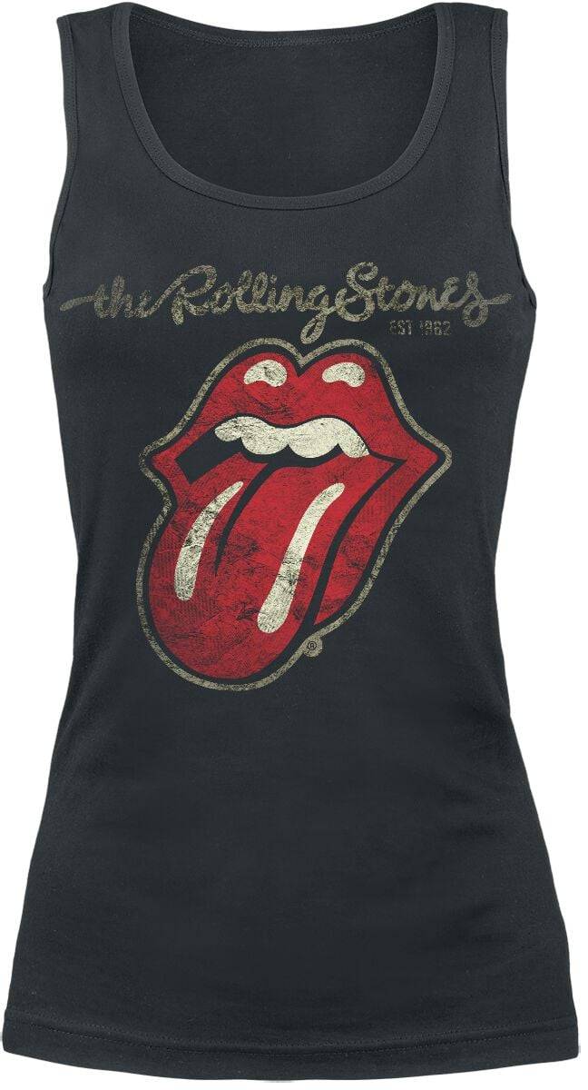 EMP "Plastered Tongue" Top schwarz von The Rolling Stones
