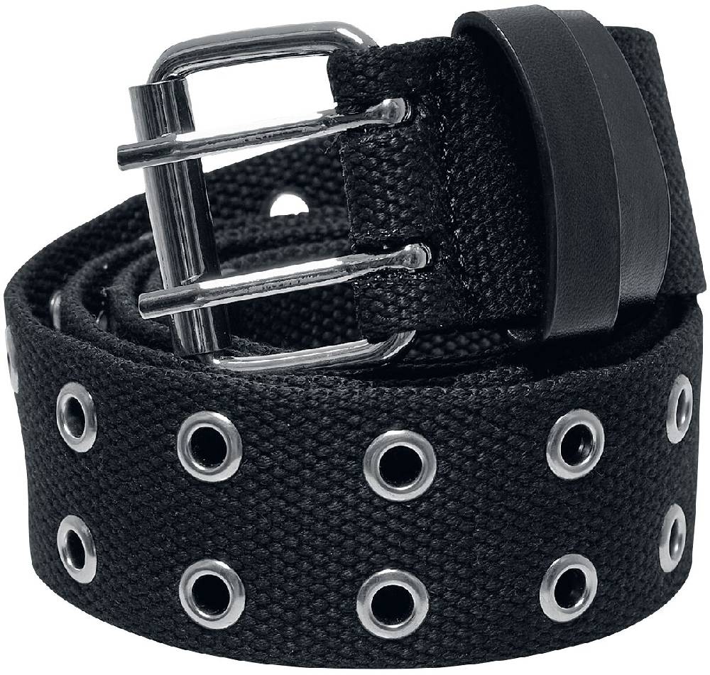EMP "Polyester Eyelet Belt" Gürtel schwarz/silberfarben von Urban Classics