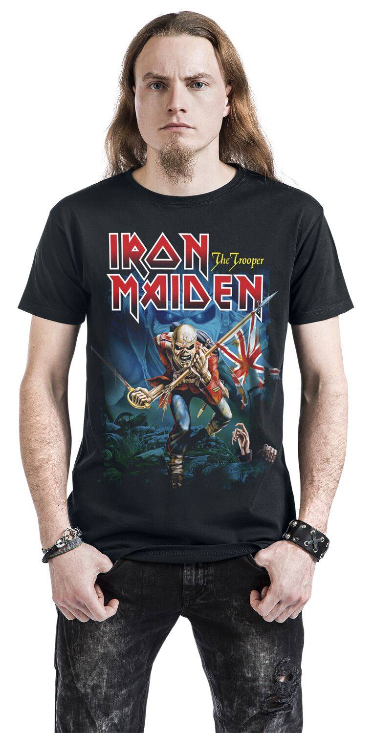 EMP "POM Trooper Eddie Large Eyes" T-Shirt Schwarz Von Iron Maiden
