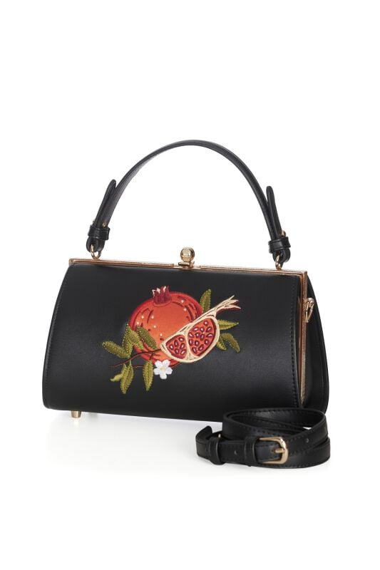 EMP "Pomegranate" Handtasche schwarz von Banned Retro