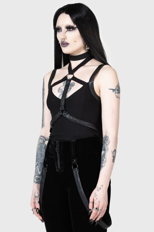 EMP "Power Surge Top" Top Schwarz Von KIHILIST By KILLSTAR