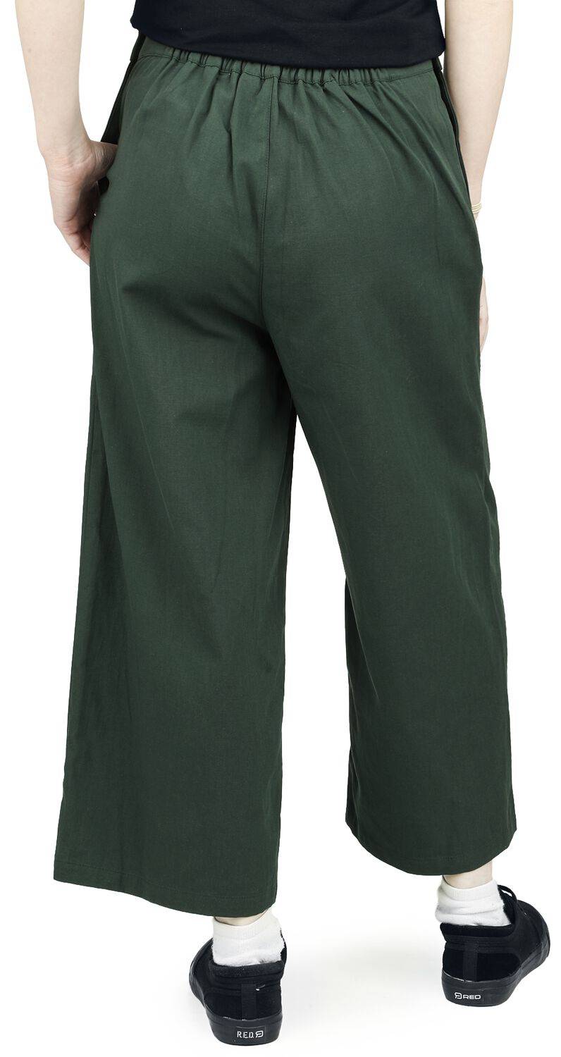 EMP "Pretty Perfect Trousers" Stoffhose Grün Von Banned Retro