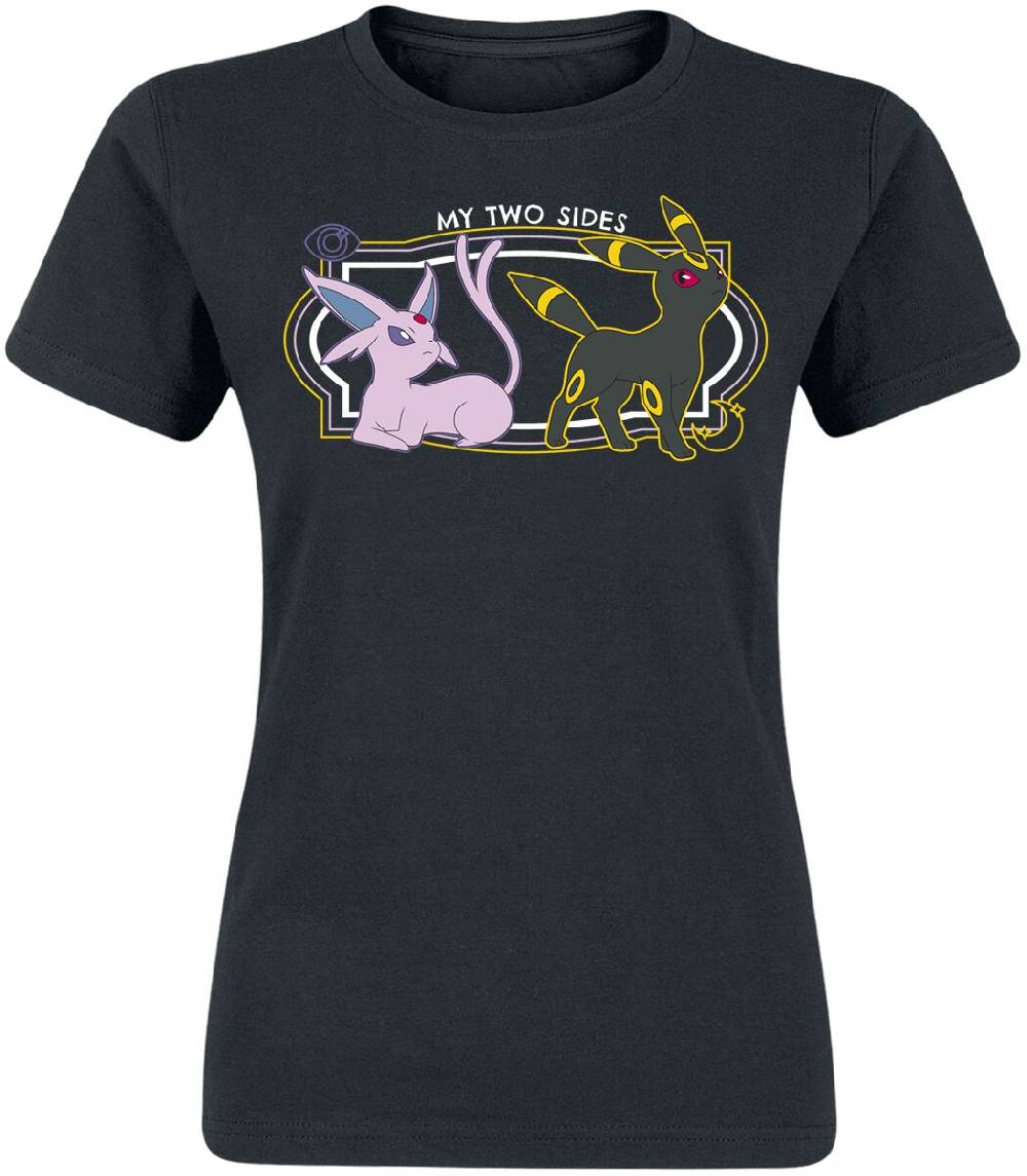 EMP "Psiana & Nachtara - My Two Sides" T-Shirt schwarz von Pokémon