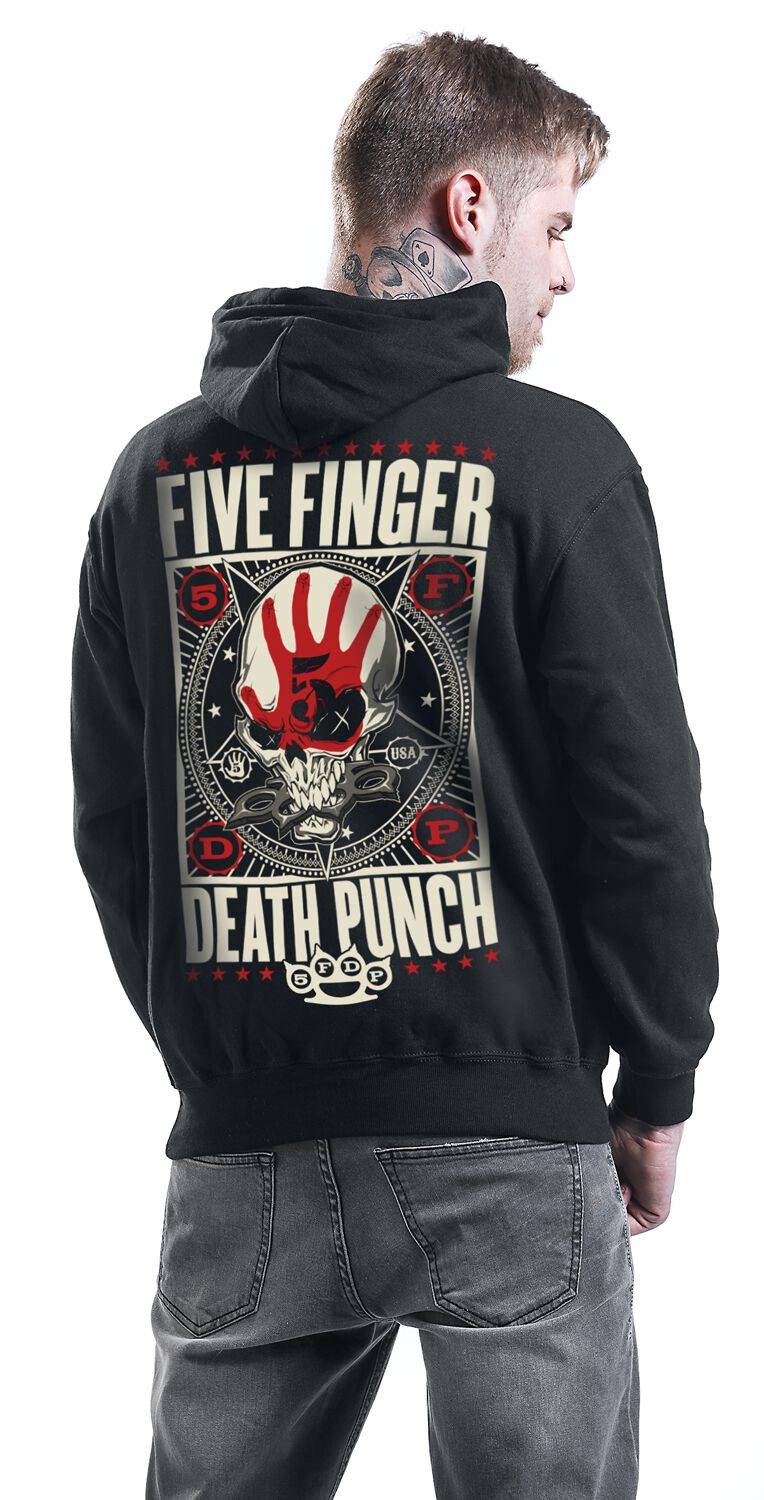 EMP "Punchagram" Kapuzenpullover Schwarz Von Five Finger Death Punch