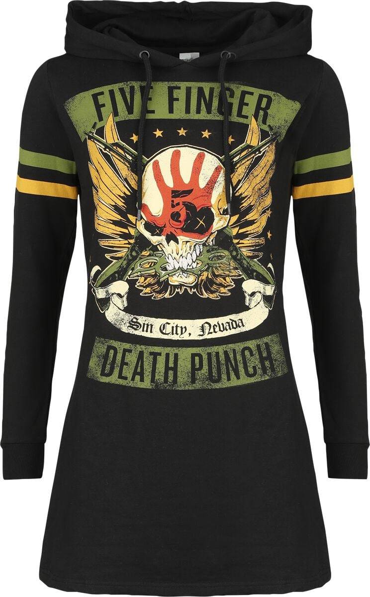 EMP "Punchagram" Mittellanges Kleid schwarz von Five Finger Death Punch