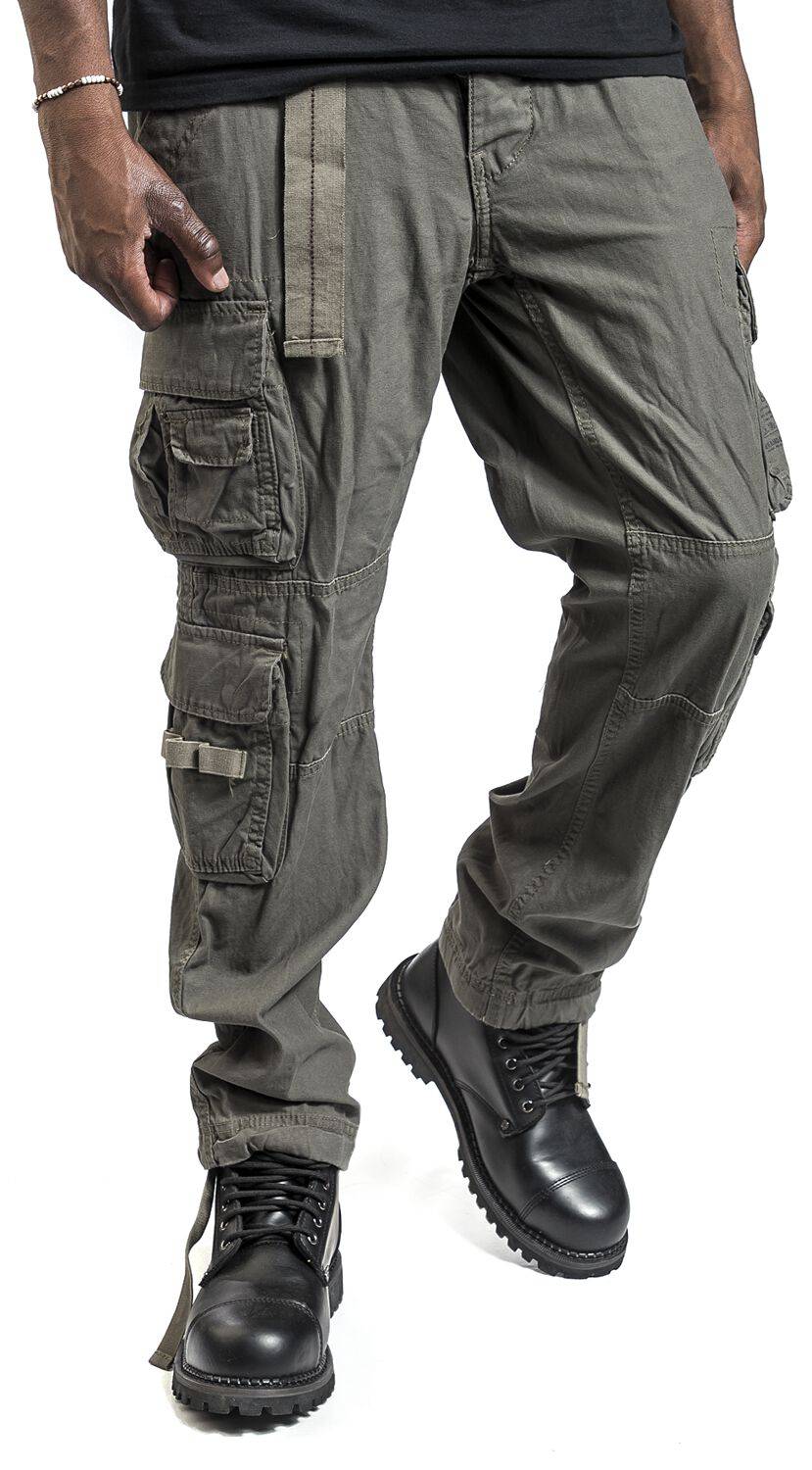 EMP "Pure Vintage Trouser Slim" Cargohose Oliv Von Brandit