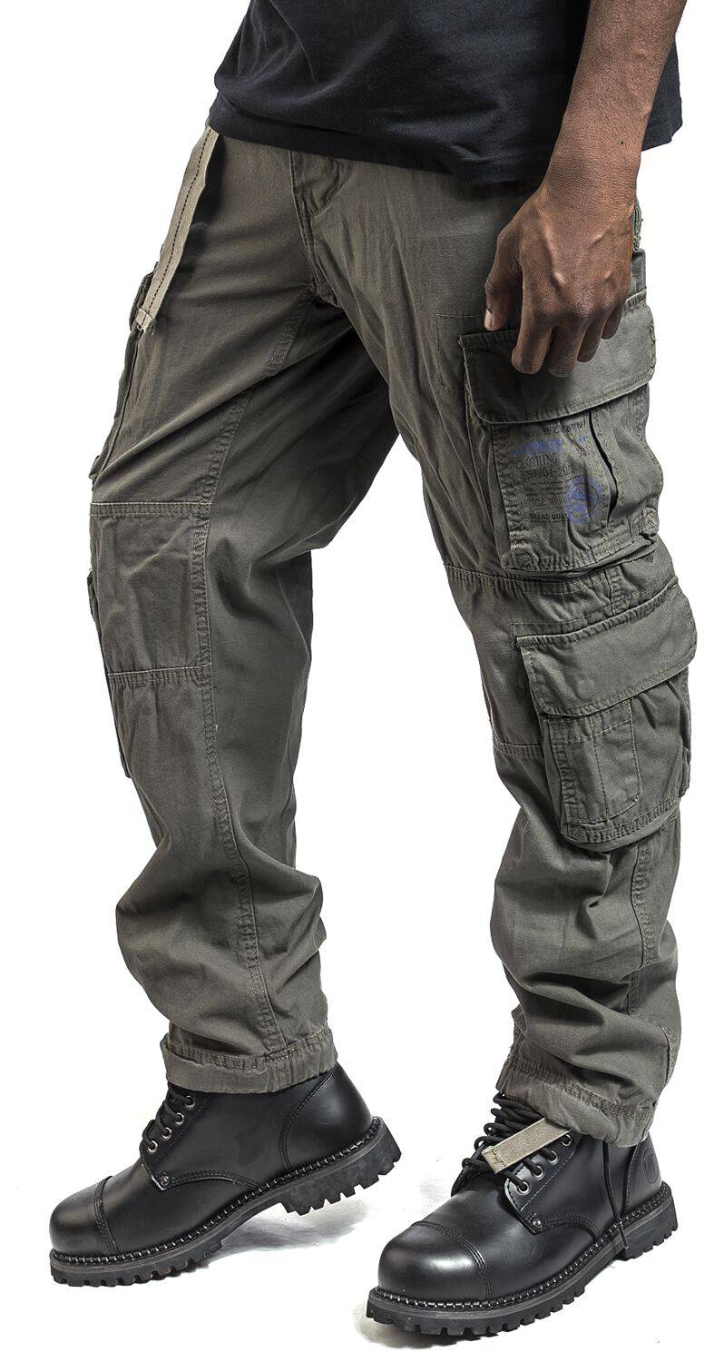 EMP "Pure Vintage Trouser Slim" Cargohose Oliv Von Brandit
