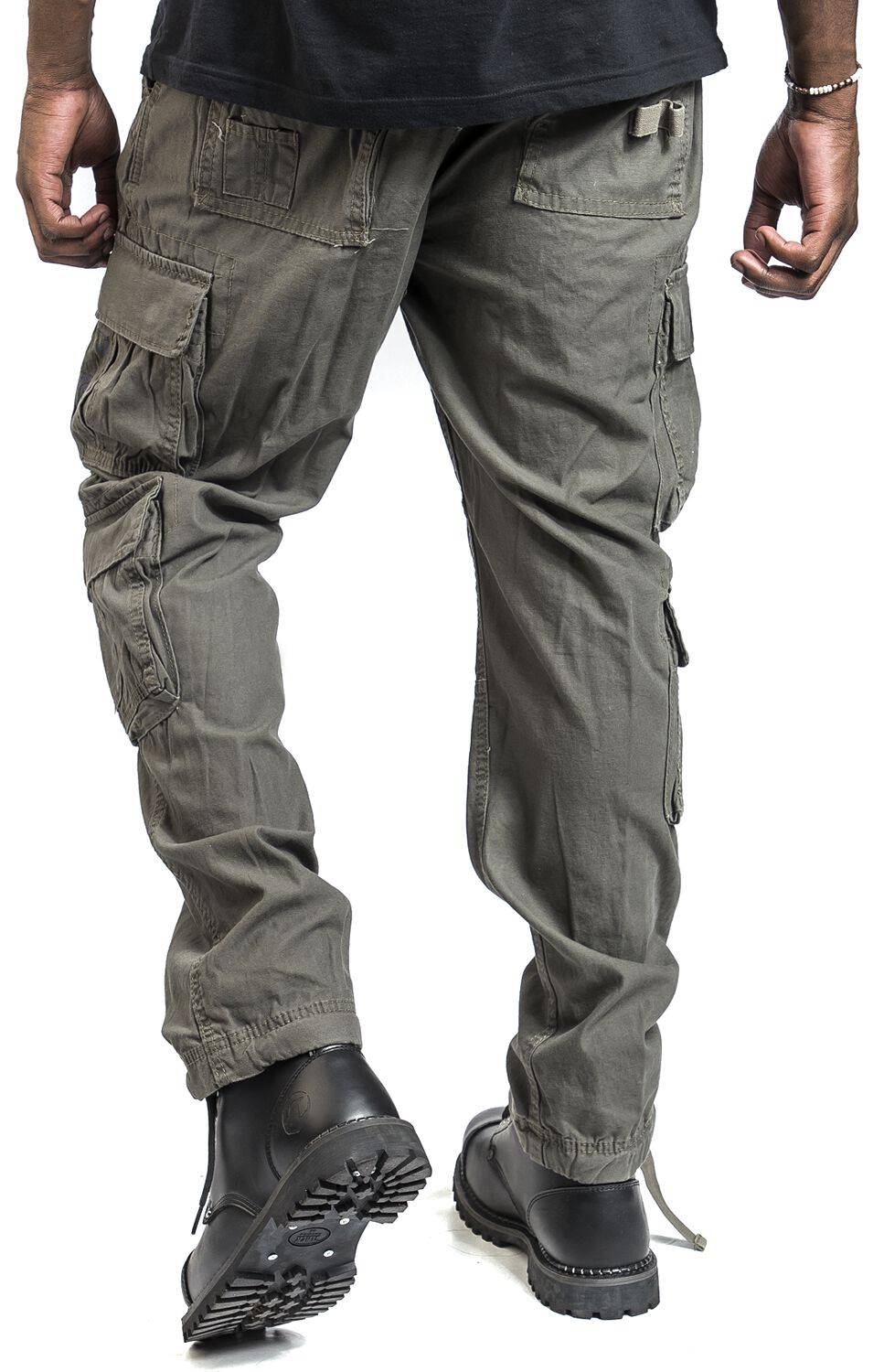EMP "Pure Vintage Trouser Slim" Cargohose Oliv Von Brandit