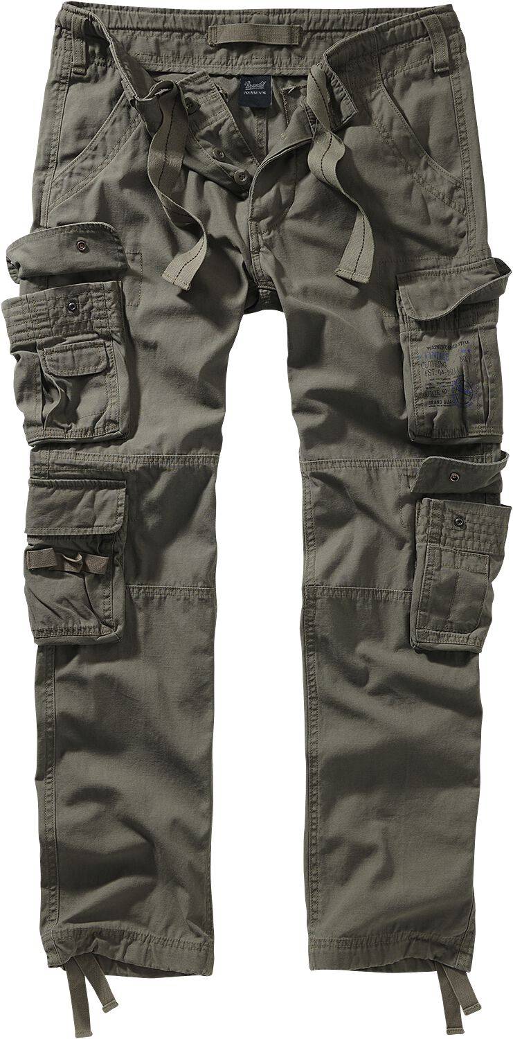 EMP "Pure Vintage Trouser Slim" Cargohose oliv von Brandit