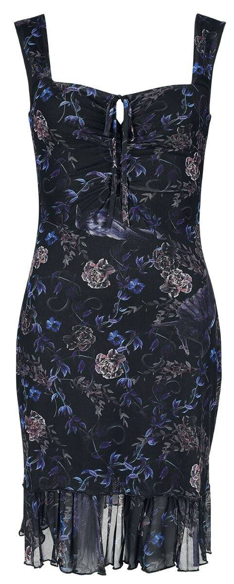 EMP "Purple Night Crows Mini Dress" Kurzes Kleid multicolor von Jawbreaker