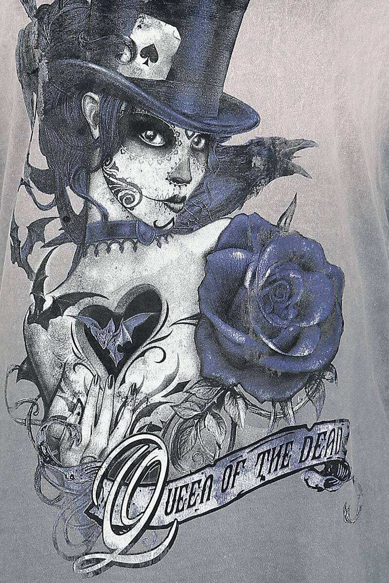 EMP "Queen Of The Dead" T-Shirt Rosa Von Alchemy England