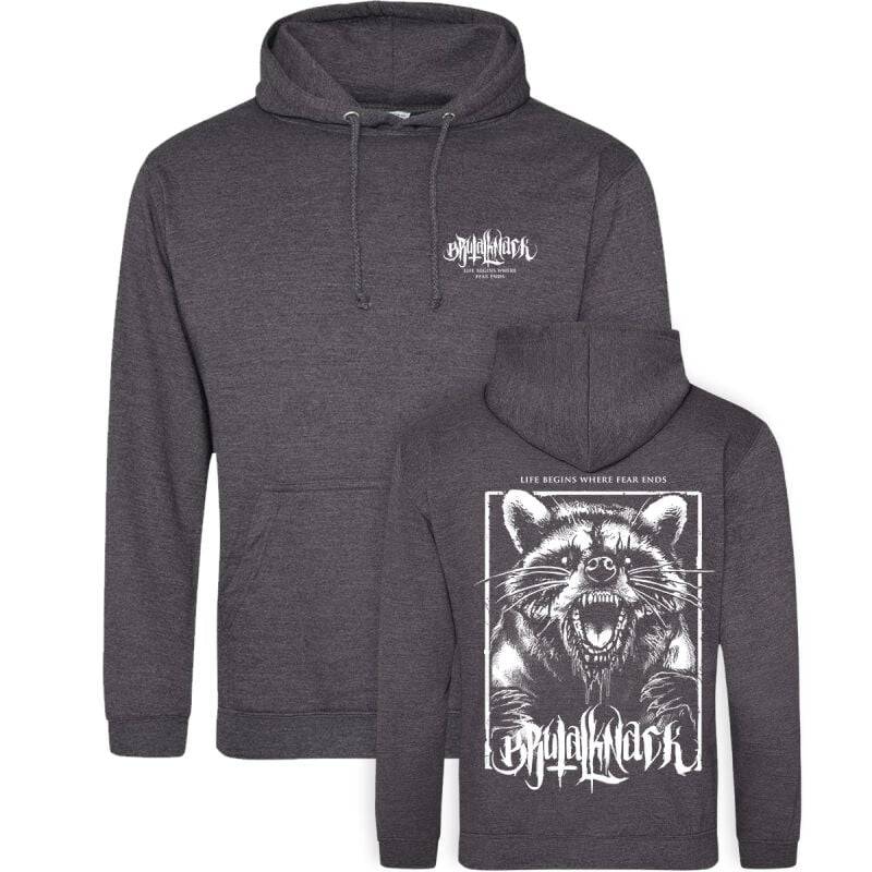 EMP "Racoon Hoodie" Kapuzenpullover anthrazit von Brutal Knack