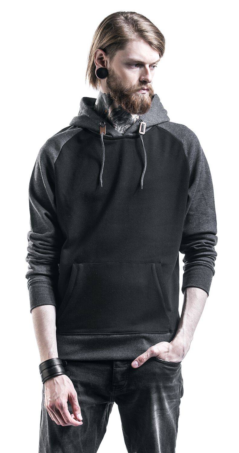EMP "Raglan Contrast Hoody" Kapuzenpullover Schwarz/charcoal Von Urban Classics