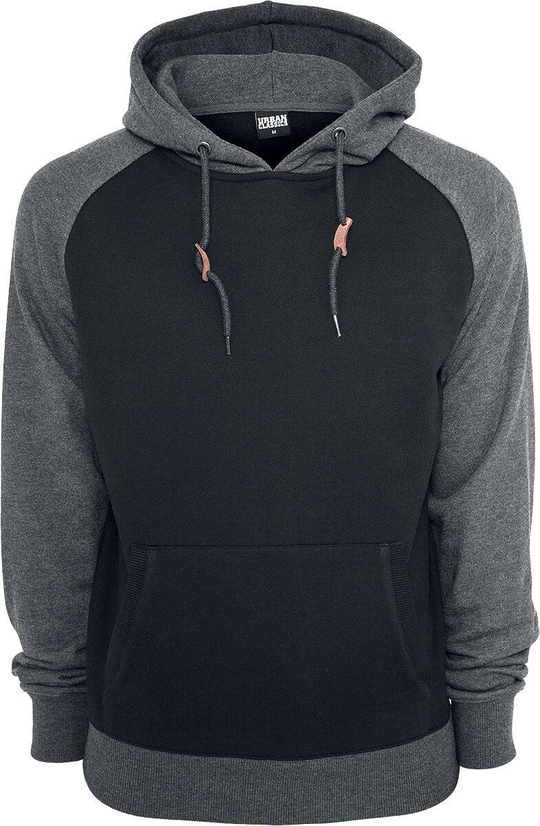 EMP "Raglan Contrast Hoody" Kapuzenpullover schwarz/charcoal von Urban Classics