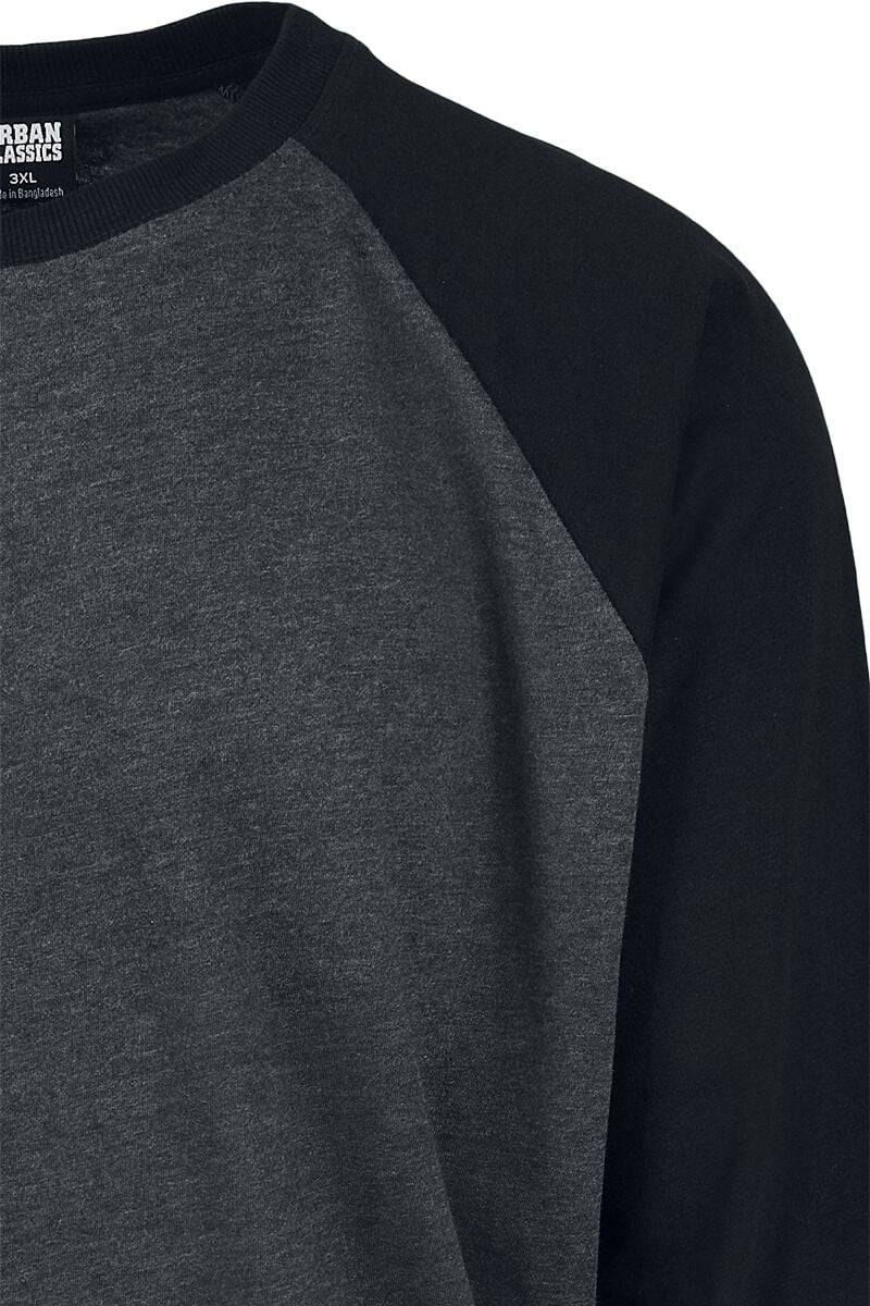 EMP "Raglan Contrast Longsleeve" Langarmshirt Grau/charcoal Von Urban Classics