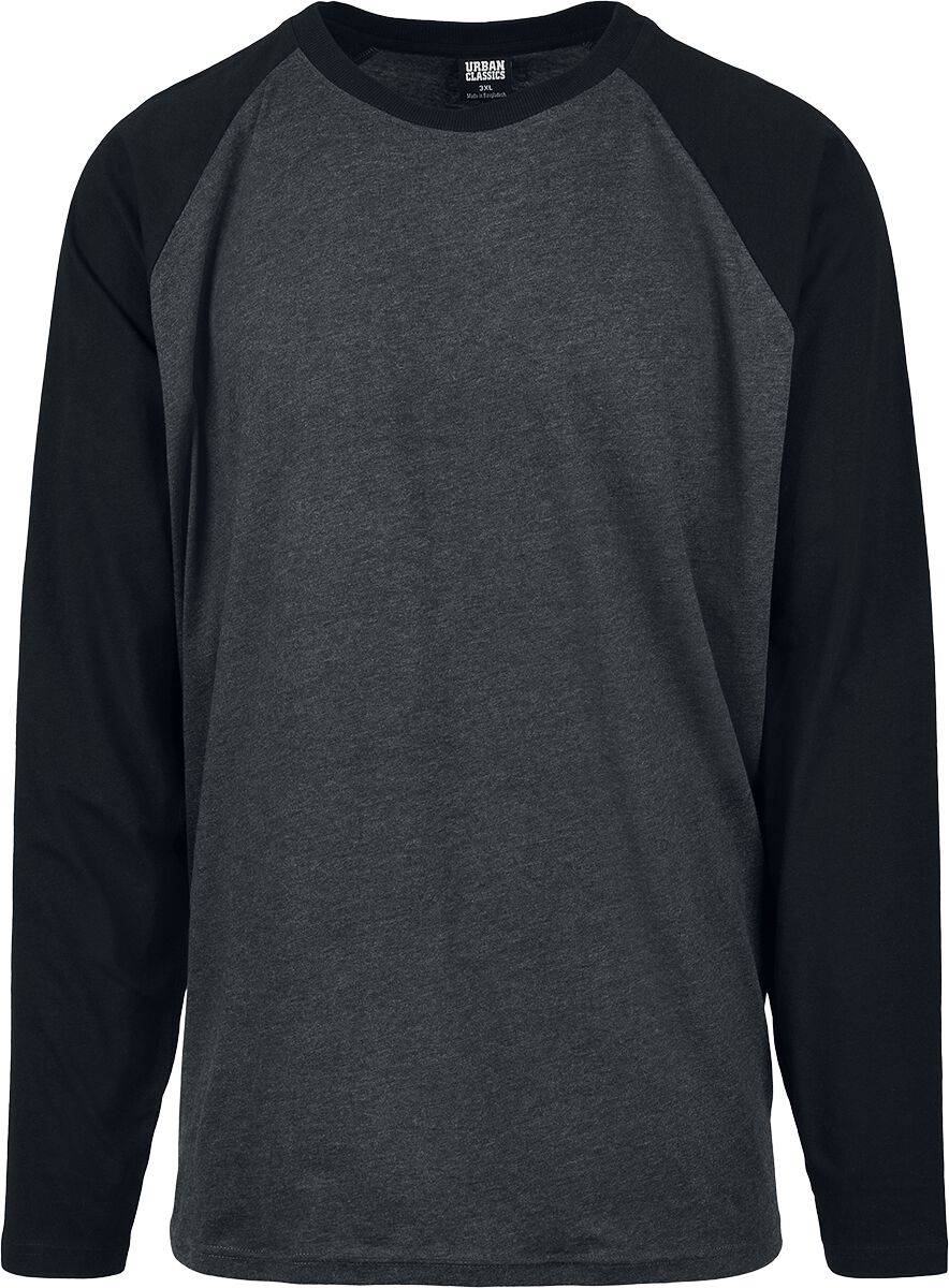 EMP "Raglan Contrast Longsleeve" Langarmshirt grau/charcoal von Urban Classics