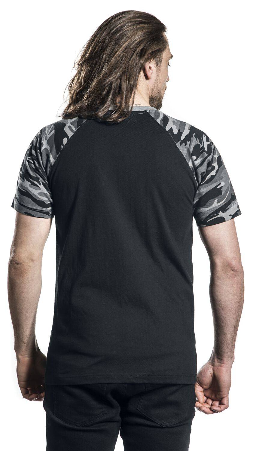 EMP "Raglan Contrast Tee" T-Shirt Schwarz/darkcamo Von Urban Classics