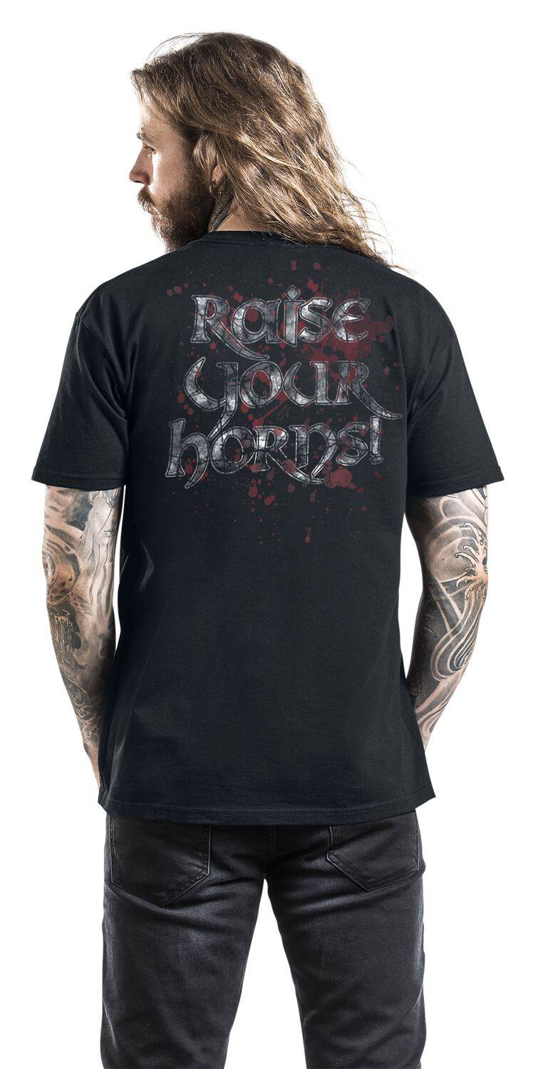 EMP "Raise Your Horns" T-Shirt Schwarz Von Amon Amarth