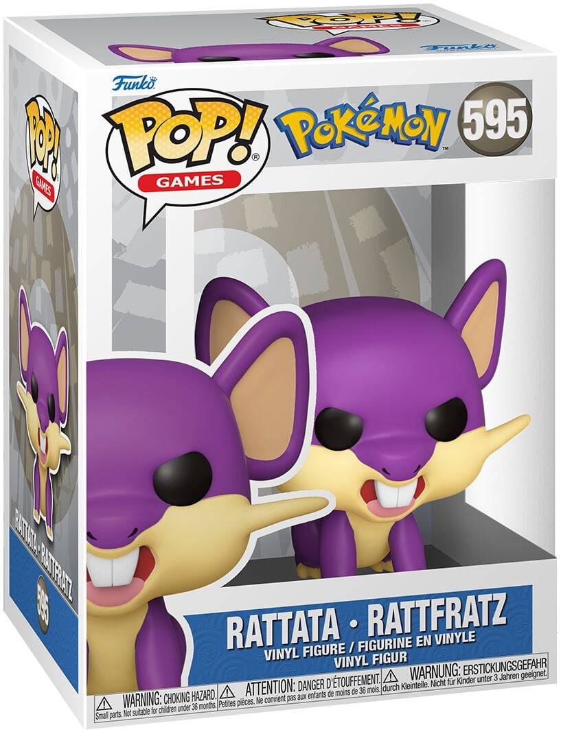 EMP "Rattata - Rattfratz Vinyl Figur 595" Funko Pop! multicolor von Pokémon
