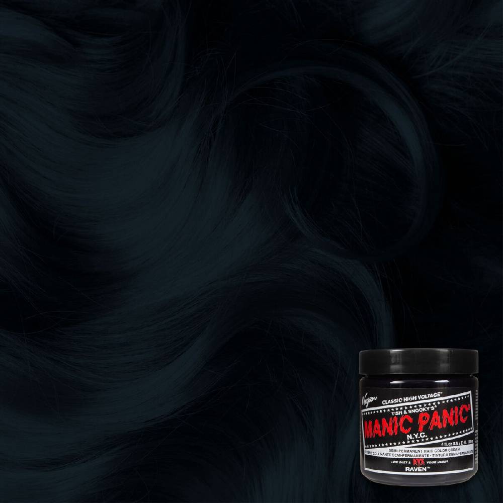 EMP "Raven Black - Classic" Haar-Farben Schwarz Von Manic Panic