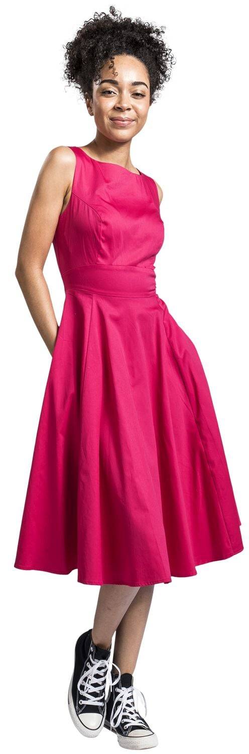 EMP "Ravishing Swing Dress" Mittellanges Kleid Pink Von H&R London