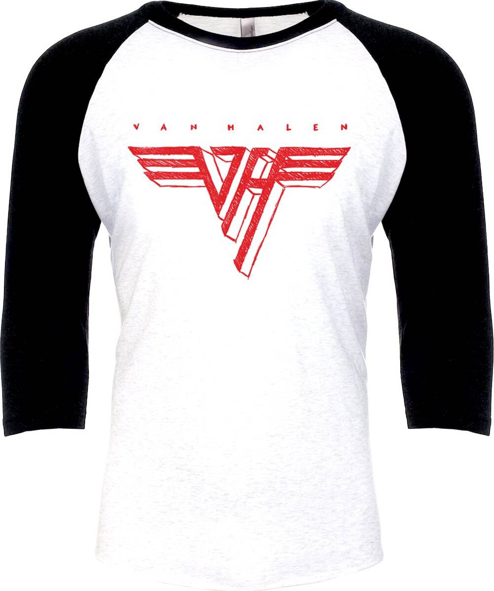 EMP "Red Logo" Langarmshirt weiß/schwarz von Van Halen
