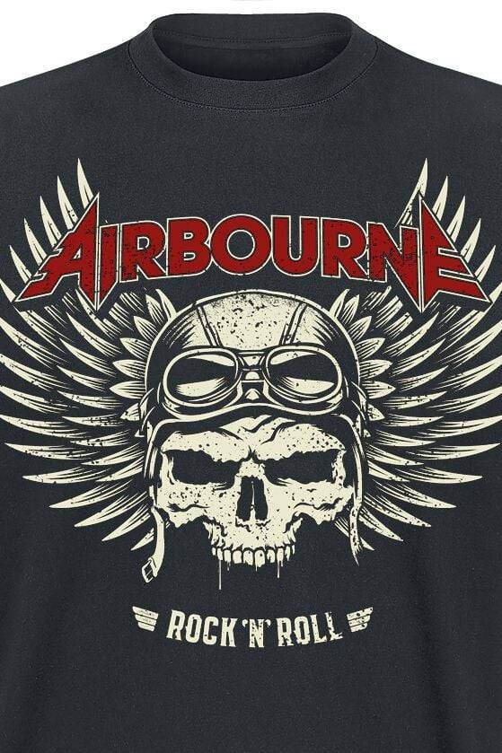 EMP "Red Logo Mono Scorch" T-Shirt Schwarz Von Airbourne