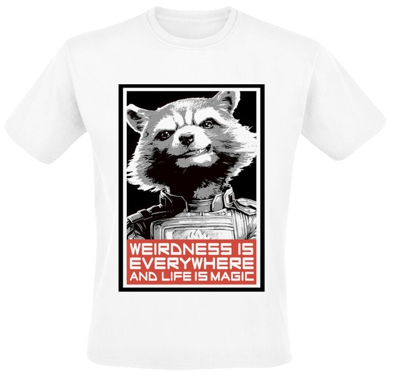 EMP "Red Rocket" T-Shirt weiß von Guardians Of The Galaxy