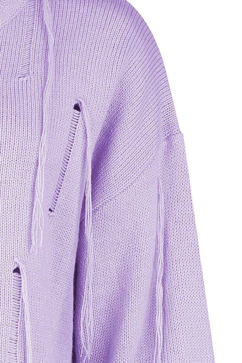 EMP "Reo Jumper" Strickpullover Lila Von Banned Alternative