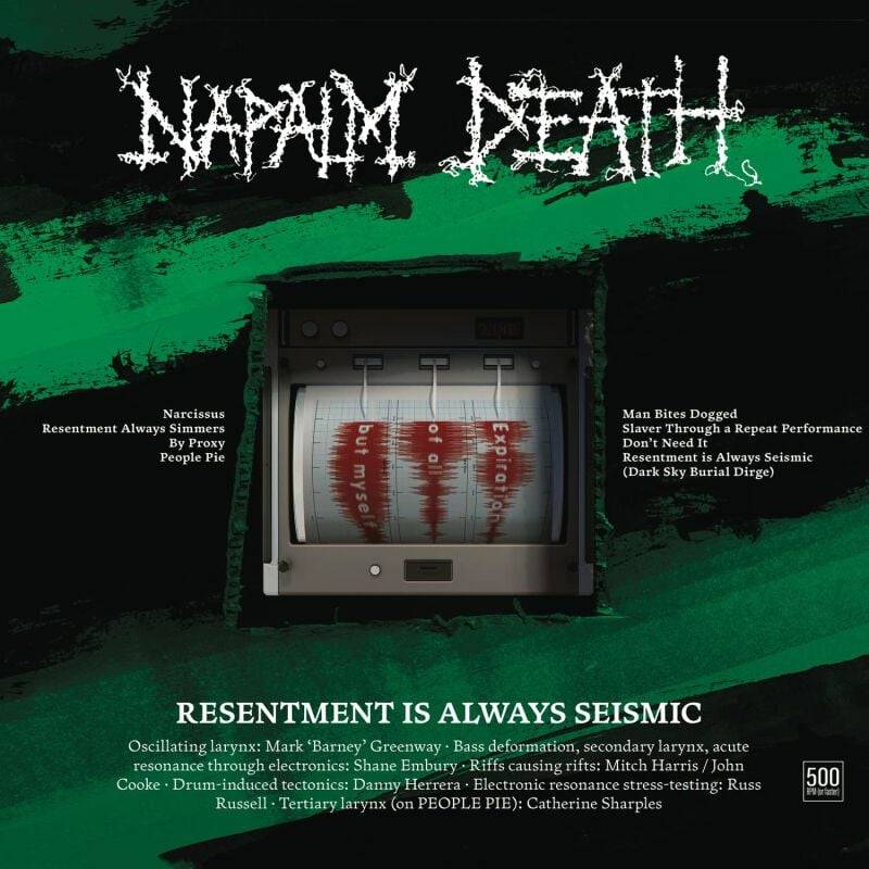 EMP "Resentment is always seismic - a final throw of throes" CD von Napalm Death