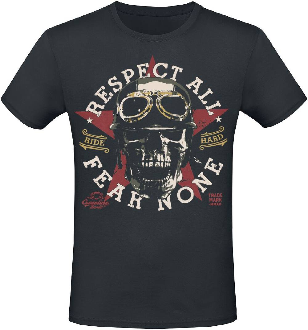 EMP "Respect All Fear None" T-Shirt schwarz von Gasoline Bandit