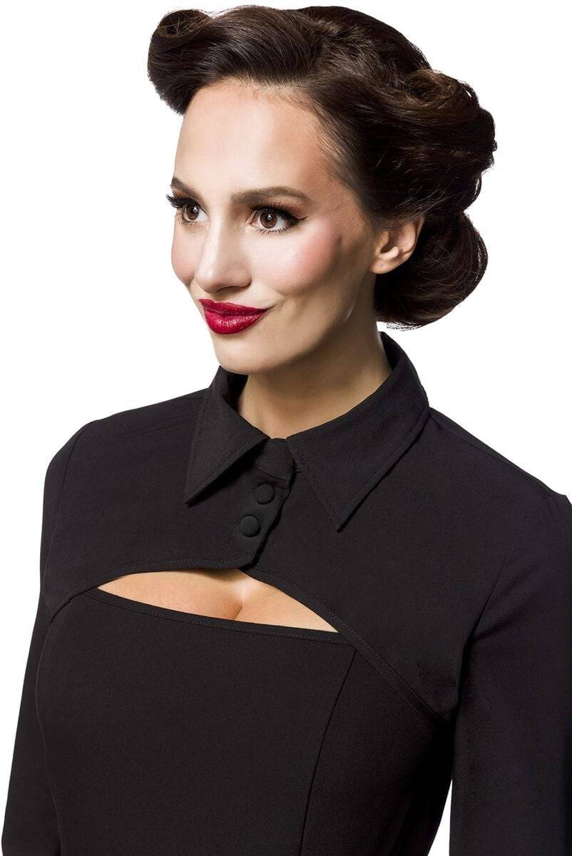 EMP "Retrokleid" Mittellanges Kleid Schwarz Von Belsira