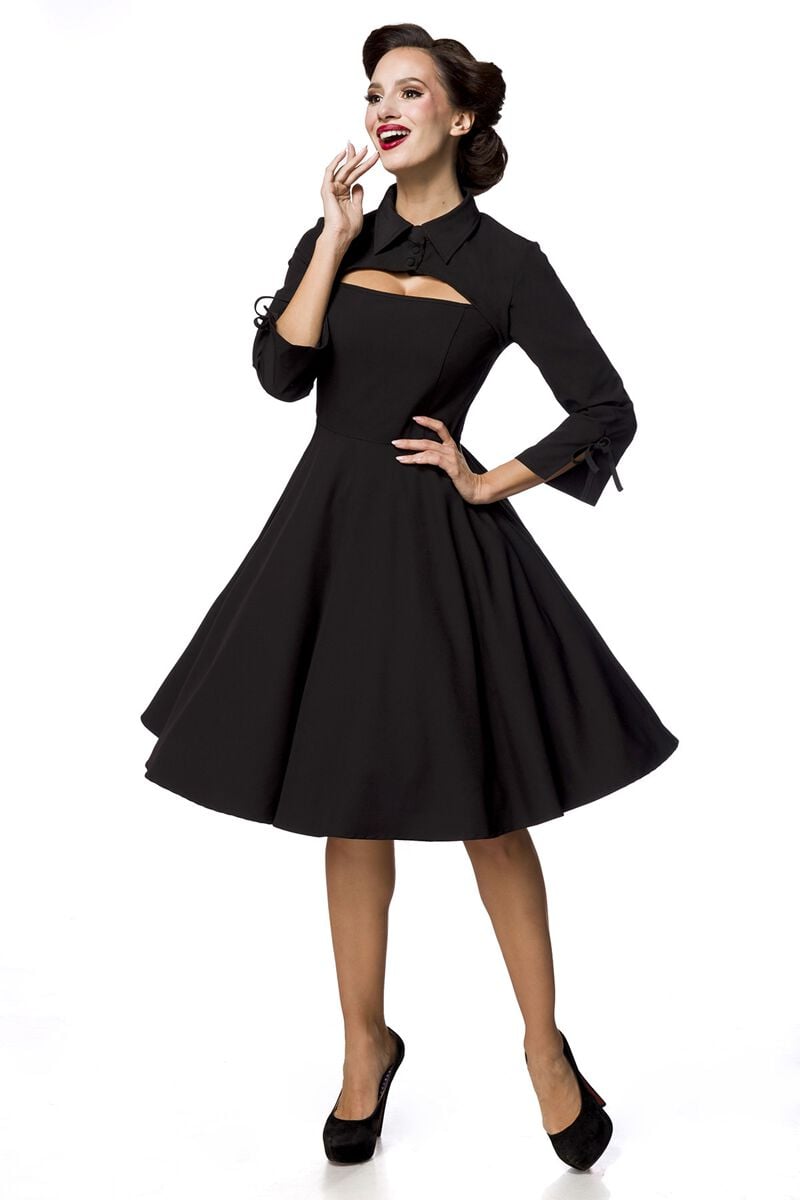 EMP "Retrokleid" Mittellanges Kleid schwarz von Belsira