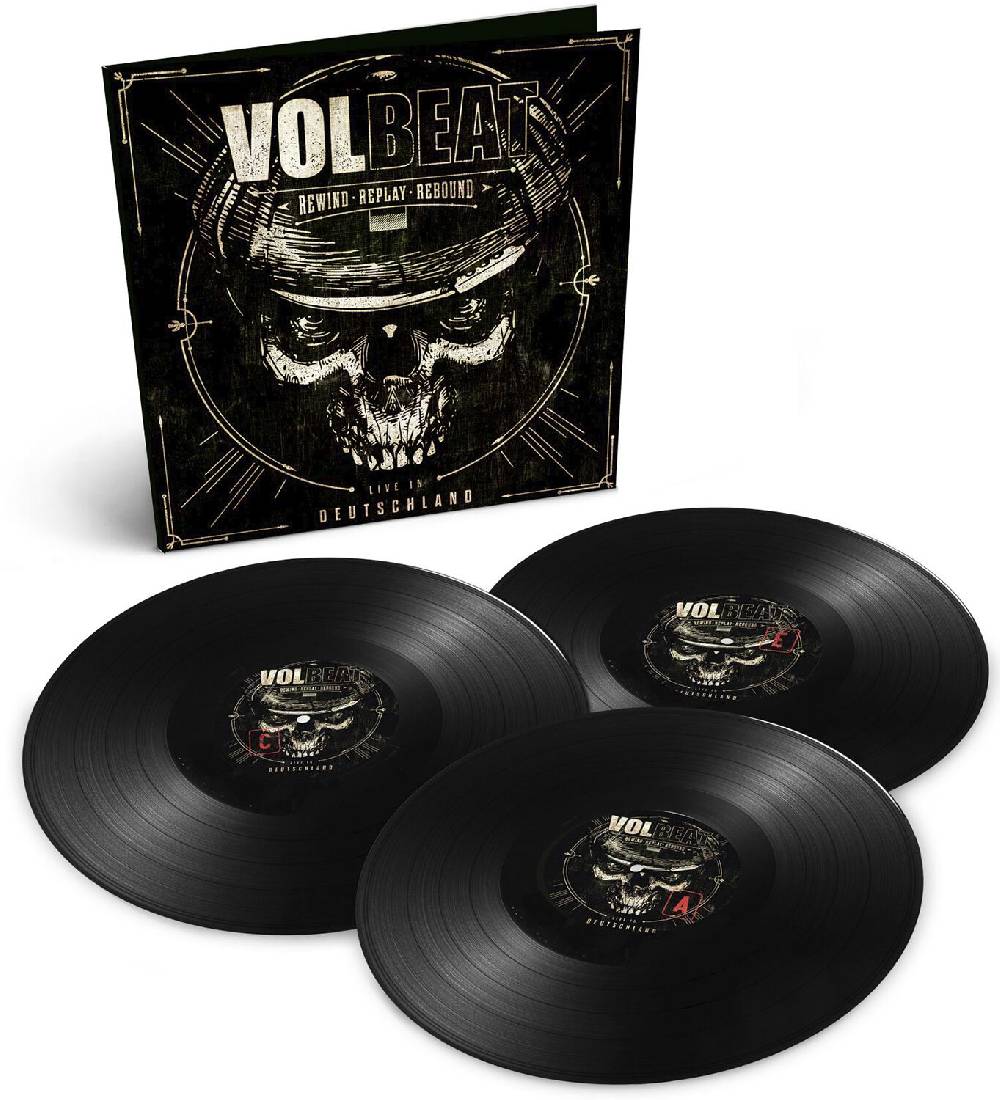 EMP "Rewind, replay, rebound: Live in Deutschland" LP von Volbeat