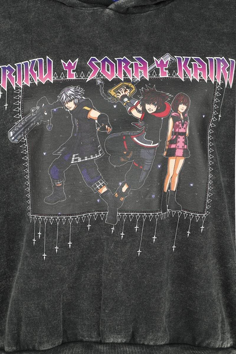 EMP "Riku Sora Kairi" Kapuzenpullover Schwarz Von Kingdom Hearts