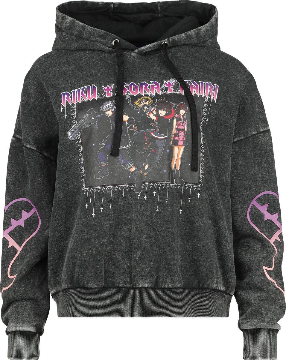 EMP "Riku Sora Kairi" Kapuzenpullover schwarz von Kingdom Hearts