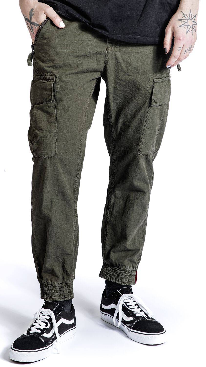 EMP "RIPSTOP JOGGER" Trainingshose Schwarz Von Alpha Industries