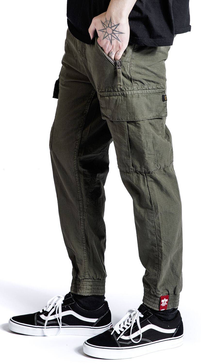 EMP "RIPSTOP JOGGER" Trainingshose Schwarz Von Alpha Industries